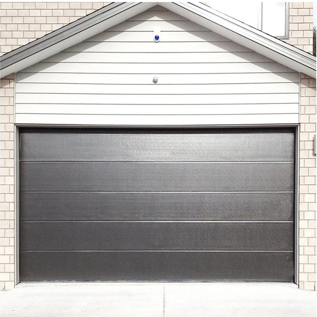 Дверь гаража стальной панели верхнего автоматического управления цвета деревянного зерна