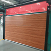 Деревянная дверь гаража с автоматическим управлением над головой штабелируя с уплотнительной лентой