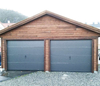Дверь гаража стальной панели верхнего автоматического управления цвета деревянного зерна