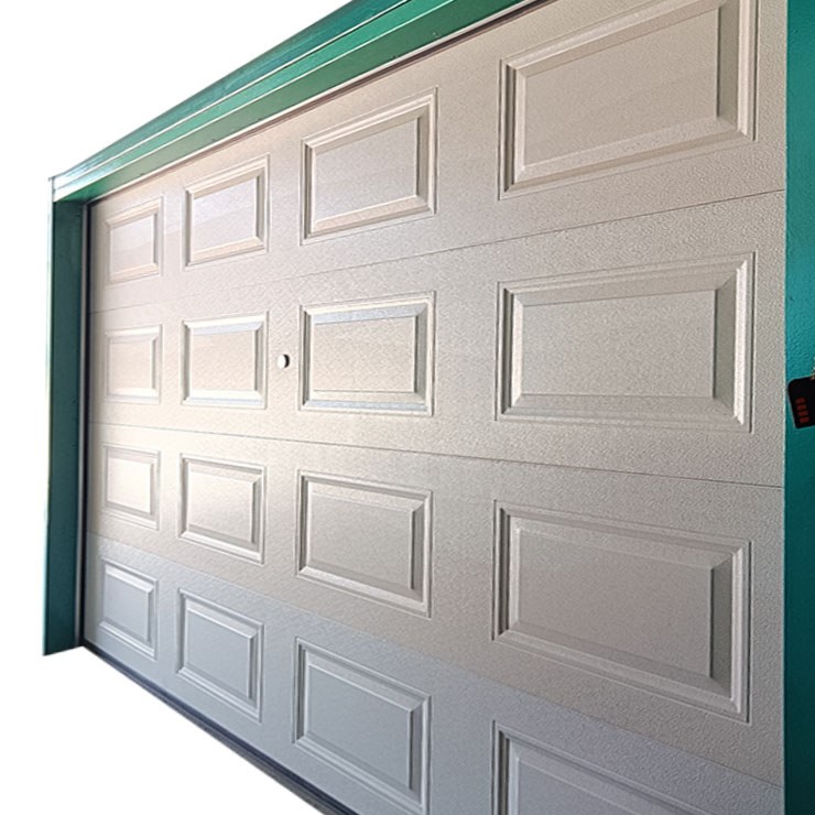 Белая квадратная гражданская ручная электрическая медная гаражная дверь с защитой от защемления