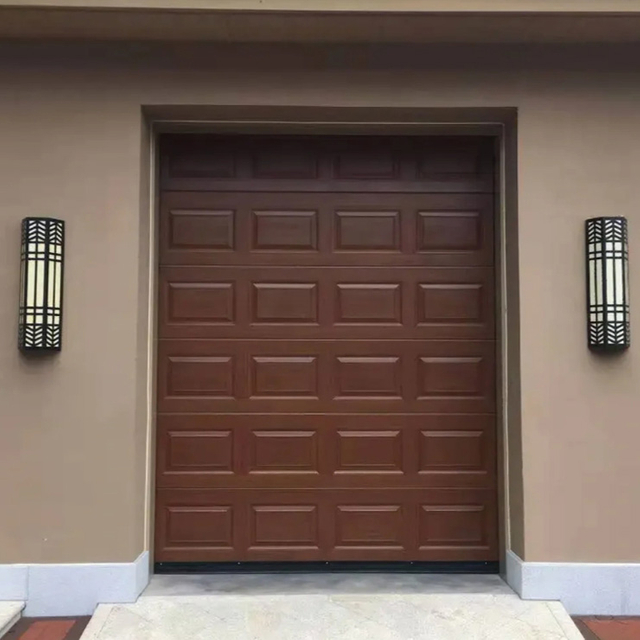 Высококачественная однослойная стальная гаражная дверь, ветроустойчивая раздвижная дверь